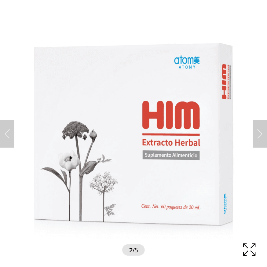 Caja de HIM original de Atomy México